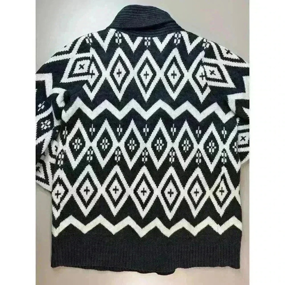 Old Navy Women’s M Aztec Sweater Open Front Cardigan Tunic Southwestern - Picture 13 of 13